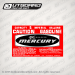 1971 - 1972 Mercury 5 CDN GALLONS Gasoline Fuel Tank decal