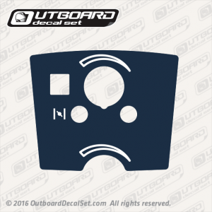 1983 Evinrude Control decal for 2 hp engines