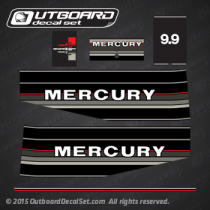 1987 1988 MERCURY Outboards 9.9 hp decal set 12836A89