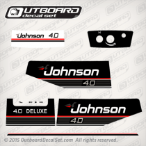 1989 1990 Johnson 4.0 hp decal set 0433040