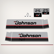 1987-1988 Johnson 25 hp decal set