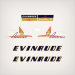 1954 Evinrude 7.5 hp Fleetwin decal set 7514 7515 7516 7517