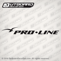 2005 2006 2007 Pro-line T Top decal Black 21 Sport Boat
