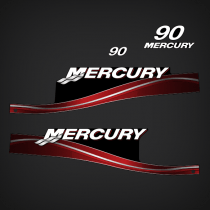 2005-2010 Mercury 90 hp decal set 897514A02