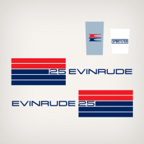 1973 Evinrude 25 hp sportster decal set 0279563, 0279564 