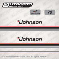 1984 Johnson 70 hp decal set 0393972, 0329501, 0328940, 0393978, 0394195