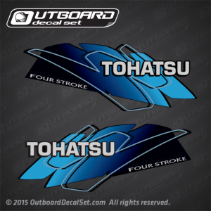 2015 2014 2013 2012 2011 2010 2009 2008 2007 Tohatsu Outboard TLDI Fourstroke Decal set