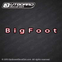Big Foot Mercury decal (Outboards)