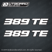 Javelin 389 TE boat decal set