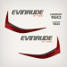 2014 Evinrude 150 E-TEC decal set White Models 0216443, 0216417, 0216412, 0216435, 0216432, 0215558, 0215774