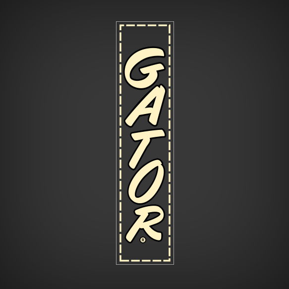 Gator Trailer Decal (forward winch station/rear frame) Beige