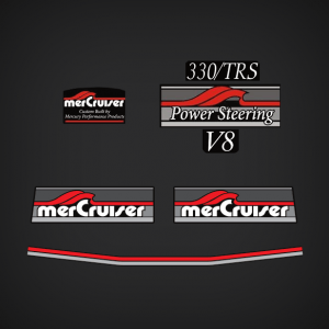 1985-1994 Mercury MerCruiser 330 TRS Decal Set 14489A87, 14489A90, 77412