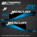 2004 MERCURY Outboards 200 hp decal set blue (Outboards)