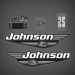 2000 Johnson 25 hp decal set 0346666, 0346667, 5001178 NEW*