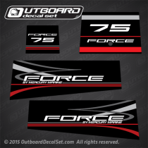 1996-1997 Force 75 hp decal set 809795A96
