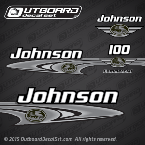 2001 Johnson 100 hp decal set 0348388 0348649