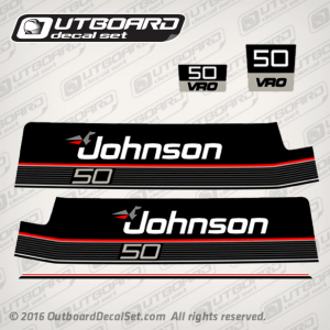 1989-1990 Johnson 50 decal set