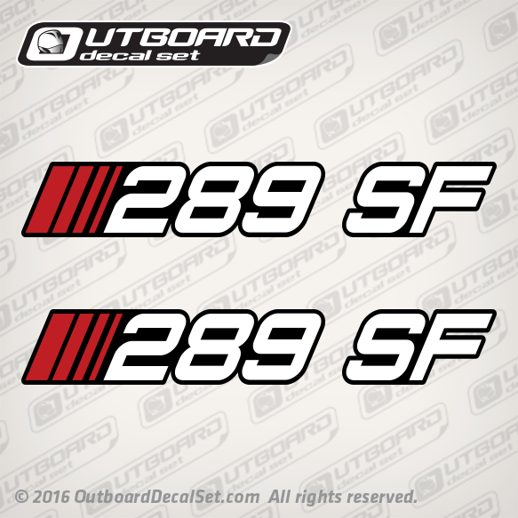 1990-1997 Stratos 289 SF decal set