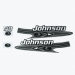 2001 Johnson 40 Hp Decal Set - Printed Decal