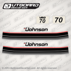 1985 Johnson 70 hp 0393906 decal set 