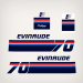 1978 Evinrude 70 hp decal set 70873C