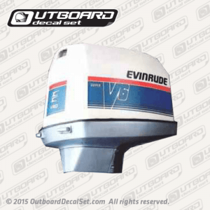 1986 Evinrude 155 hp V6 Super Series decal set 0282508, 0282645