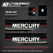 1989-1990 Mercury 8 hp decal set 12836A89
