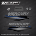2013 Mercury 40 hp fourstroke decal set 8M0071111