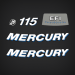 2006-2012 Mercury 115 hp Decal Set 889246A05 / 8M0074092 Blue