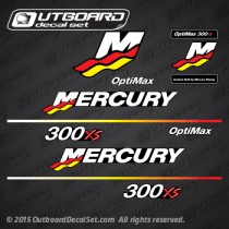 Mercury Racing 300XS Optimax Decals 2002 2003 2004 2005 2006