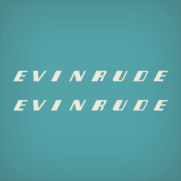1948-1951 Evinrude 1.5 hp decal set