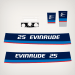 1975 Evinrude 25 hp decal set 0279811, 0279812 (Outboards)