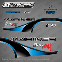 2000 Mariner optimax Digital Saltwater 150 hp decal set 804684A00