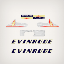 1954 Evinrude 15 hp Fastwin decal set*