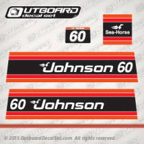 1981 Johnson outboard 60 hp decal set 0390575