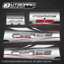 1998-1999 Force 35 hp decal set