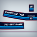 1982 Evinrude 70 hp decal set 0281866 