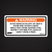 warning. avoid serious injury or death from fire or explosion resulting from leaking fuel. inspect system for leaks at least once a year. nw201-03