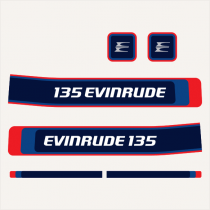 1976 Evinrude 135 hp decal set 0279963, 0279964