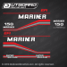 1995 1996 1997 Mariner performance 150 EFI SUPER MAGNUM decal set, 818265A94
