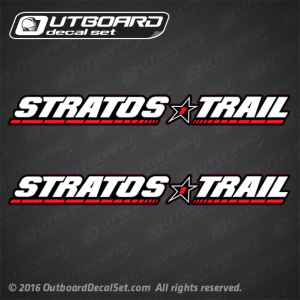 1988-1997 1 Star Stratos Trail trailer decal set