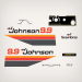 1979 Johnson 9.9 hp decal set 0389546, 0389208