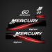2005-2006 Mercury 60 hp BigFoot Decal set 897513A02 