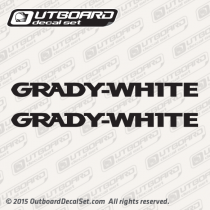 Grady-White lettering Decal Set  