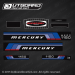 1977 Mercury 115 hp decal set 