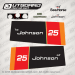 1976 Johnson 25 hp Manual decal set 0387475