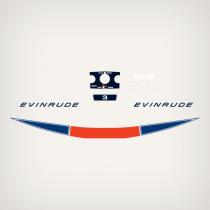 NEW* 1968 Evinrude 3 hp decal set 0279025, 0279027, 0278947, 0278948
