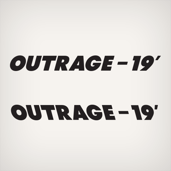 BOSTON WHALER OUTRAGE - 19' DECAL SE