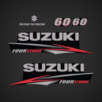 2010-2016 Suzuki 60 Hp Fourstroke Electronic Fuel Injection Decal Set
