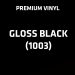 Gloss Black 1003 - VINYL BOAT STRIPING PER LINEAL FOOT